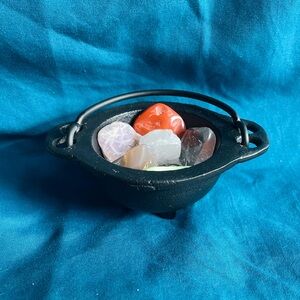 “Witches Brew” Crystal Bundle with Cauldron